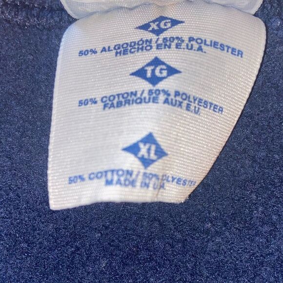 Vintage‎ Jerzees Activewear Women’s Crewneck Sweatshirt Navy Size XL USA MADE - Picture 5 of 5